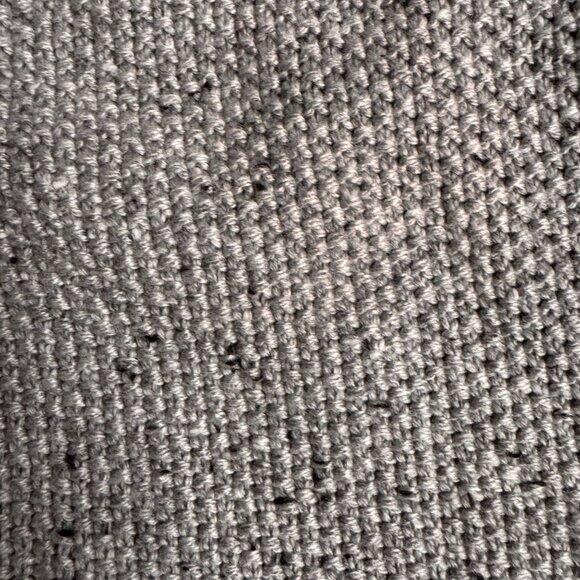 Vtg‎ Scandia Woods Mens Gray Zip Cardigan Sweater L Grandpa Dad Ribbed Oversized - Picture 5 of 6